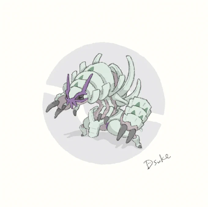 No.0767 コソクムシNo.0768 グソクムシャ#ポケモン #pokemon #fanart 