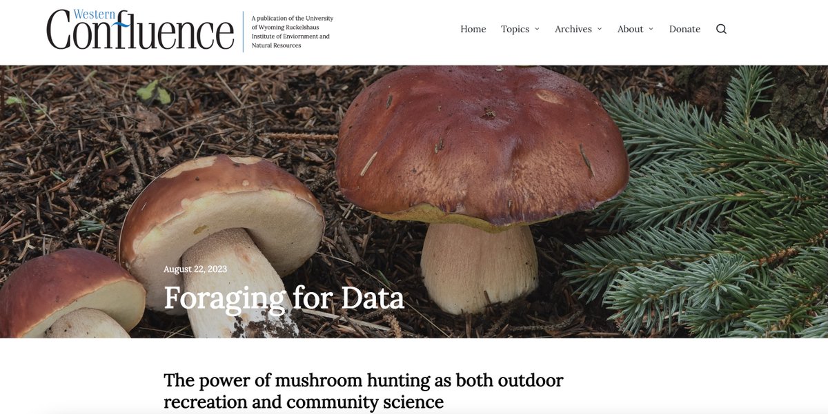 "What we know, in general, about most groups of mushrooms is that the distribution of fungi is directly related to the distribution of mycologists," brilliant quote in westernconfluence.org/foraging-for-d…