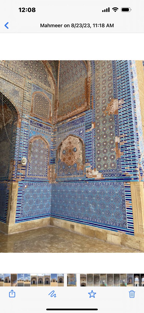 maqhalepota's tweet photo. Had another heart wrenching experience during a visit to the historic City of Thatta with my family yesterday.  From cracks in the walls, stolen and missing relics, trash filled grounds, to stray dogs and donkeys freely roaming the grounds. The crumbling ruins that Chaukhandi Gravyard (Makli Necropolis) and Shah Jahan Masjid have been reduced to. These historical sites have become tragic monuments that so tragically depict our current state as a nation. The best way to eliminate a nation is to erase its history, culture and heritage. Our rulers have done a great job of eliminating us a nation, through the Department of Culture, Government of Sindh !