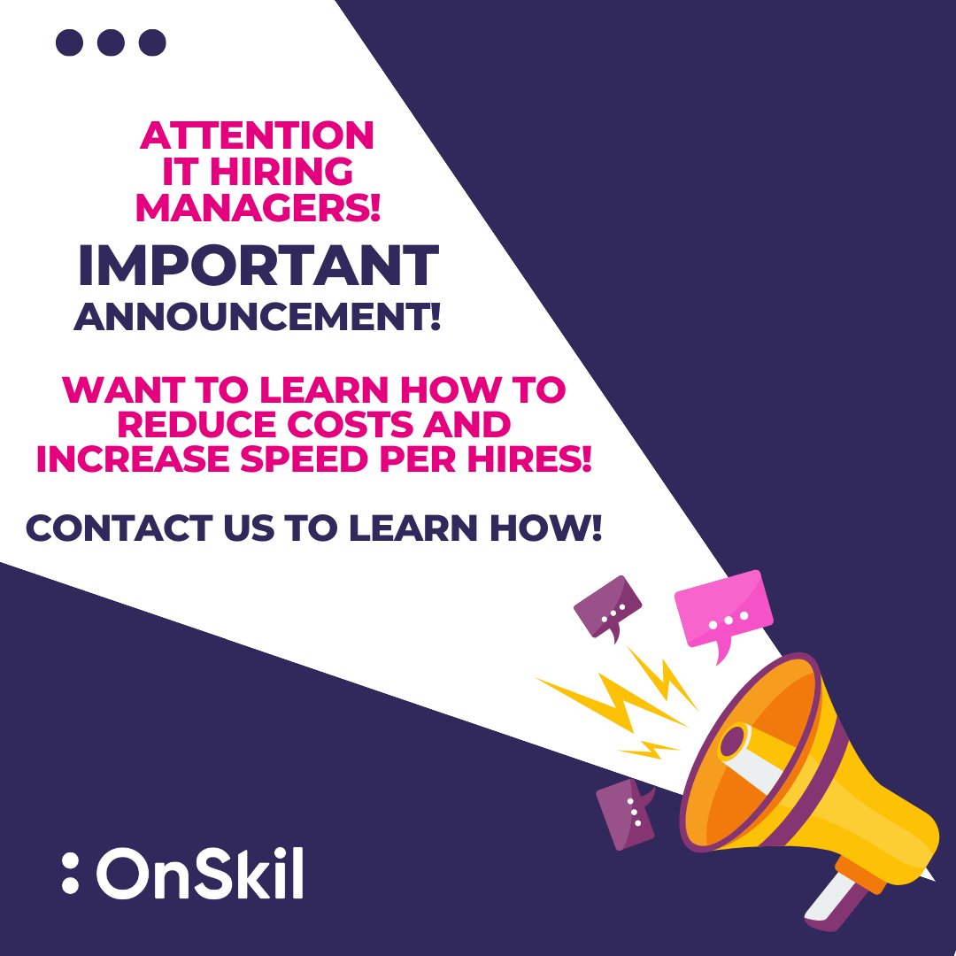Looking to reduce your recruitment budget but still get value for money?

We offer a #responsiblehiring solution that meets your brief!

Contact us today for a live demo of how OnSkil can support your technology hiring needs!
onskil.com
#ITRecruitment