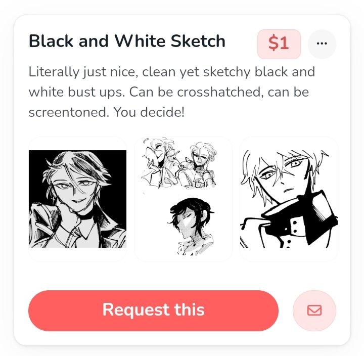 [COMMISSION OPEN]
Hello! I opened a cheap commission for sketch doodles like this, if anyone interested! 
Order here: ko-fi.com/velleitas/comm…

I need just a dollar to take my paypal cash out 🥲