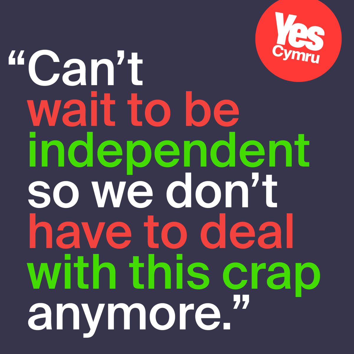 The UK Government is taking us back to the Victorian era. No rights. No equity. Just "Get in line and do as we say!" 

We don't need this 1984 crap. We need #IndyWales.
