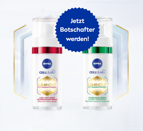 📷 <a href="/nivea/">nivea</a> Club Mitglieder haben jetzt die Möglichkeit, sich als Botschafter für die NIVEA Luminous Seren Botschafer Aktion zu bewerben. club.nivea.at/luminous-seren #niveaclubbotschafter