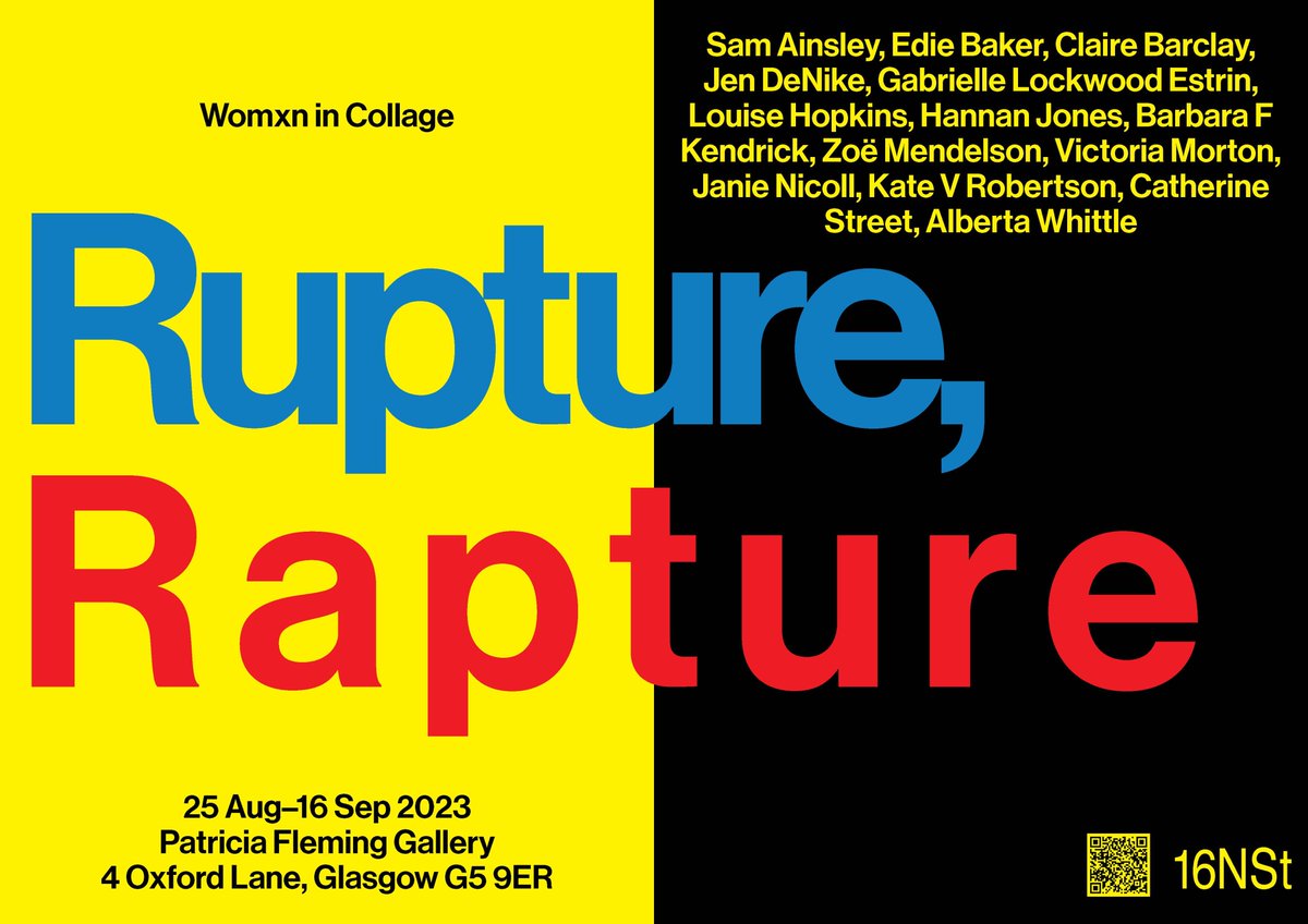16Nicholson's tweet image. Can't wait to see you at Patricia Fleming Gallery @PFProjects for the opening of "Rupture: Rapture: Womxn in Collage"! 

THIS Thursday, 24 August, 6-9pm (4 Oxford Ln)! 

16nicholsonstreet.org/events/rupture…