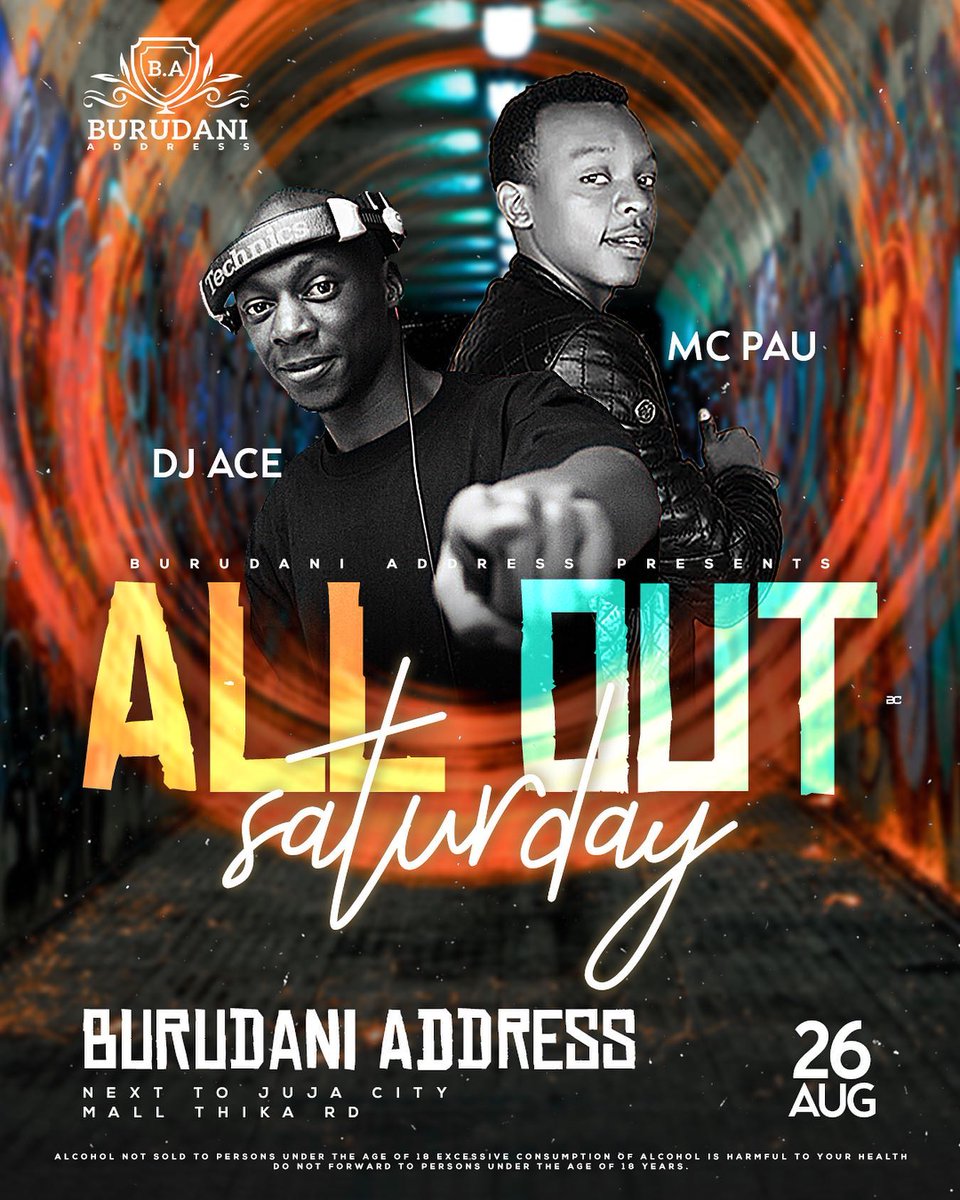 vjace_kenya's tweet photo. Let’s link up this Saturday @burudani_address for an awesome party - All out Saturday- .. @vjace_kenya on the Onez &amp; Twoz .. Hyped up by @mc_pau_ke .. Twendeni Burudani Address sato..
#burudaniaddress #acechronicles #saturday #allout #thikaroad #party #dj #djlife #club #ClubLife https://t.co/c0ZxFbUtR5