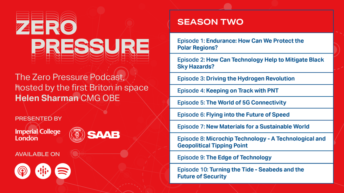 Time to catch up on @ZeroPressurePod's second season? The list of topics covers everything from 5G to seabed security, so there's something for everyone. Check it out wherever you get your podcasts: 🟢spoti.fi/2XZ1kuy 🍎apple.co/37u1Mmj