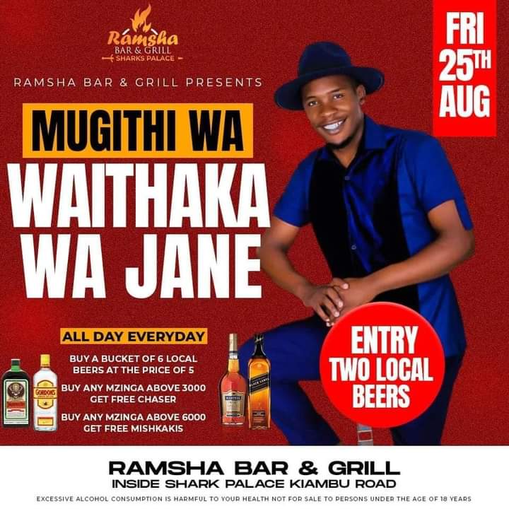 WaithakaWaJane's tweet photo. Una cuddle na mkikuyu kidogo kidogo ushapoteza chwani😀

Friday : Ramsha Bar &amp; Grill -Kiambu Road
Sato: @Delview Annex Lounge- kabati
Sunday: @Paris Lounge -Lang'ata https://t.co/vzn4rDoRo9