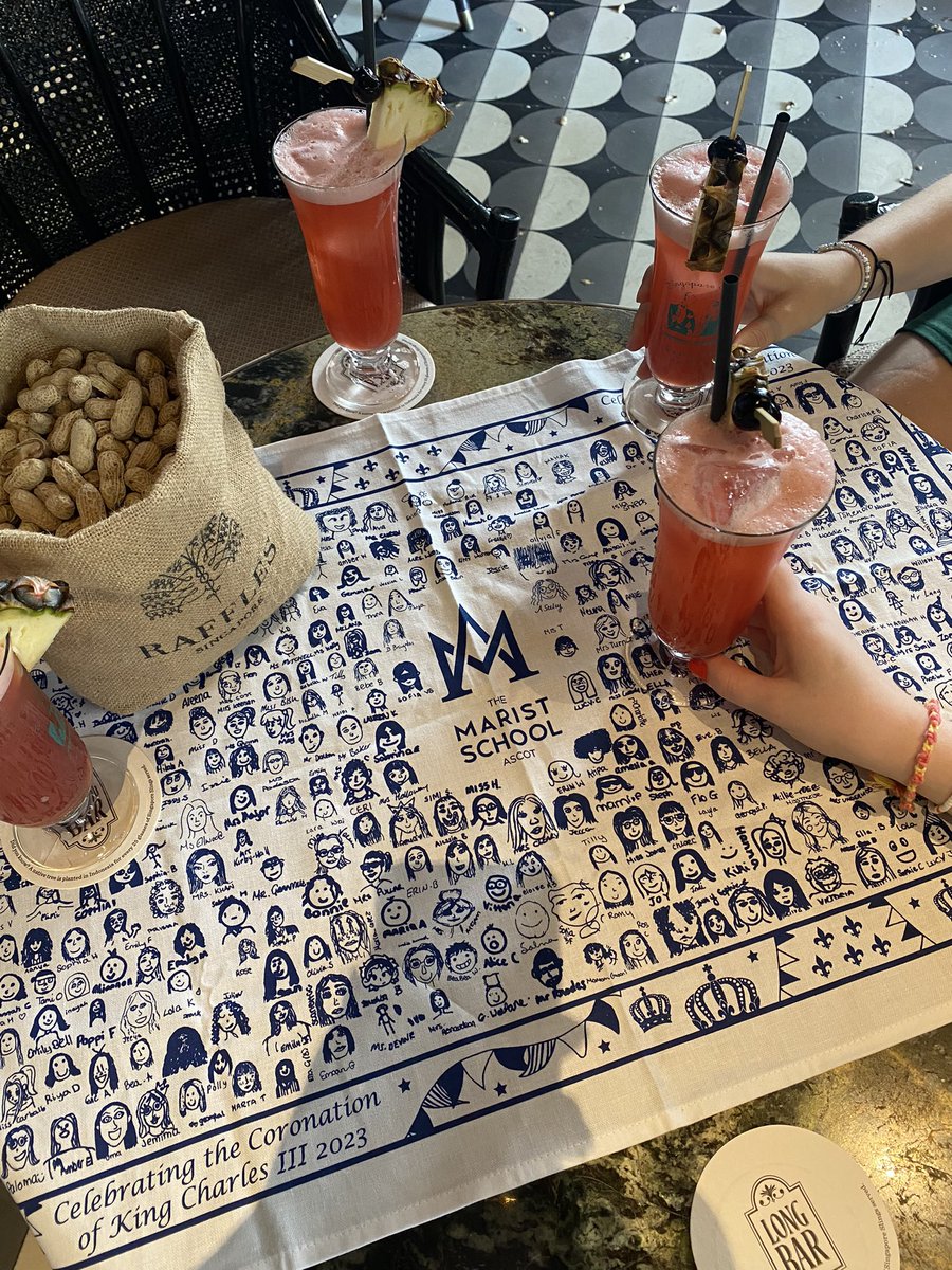 KarenSutton82's tweet photo. Made it to 🇸🇬 and had to experience a Singapore Sling at Raffles Hotel

@Marist_Sport 
#maristmerchontour https://t.co/1K0nqR2I2m