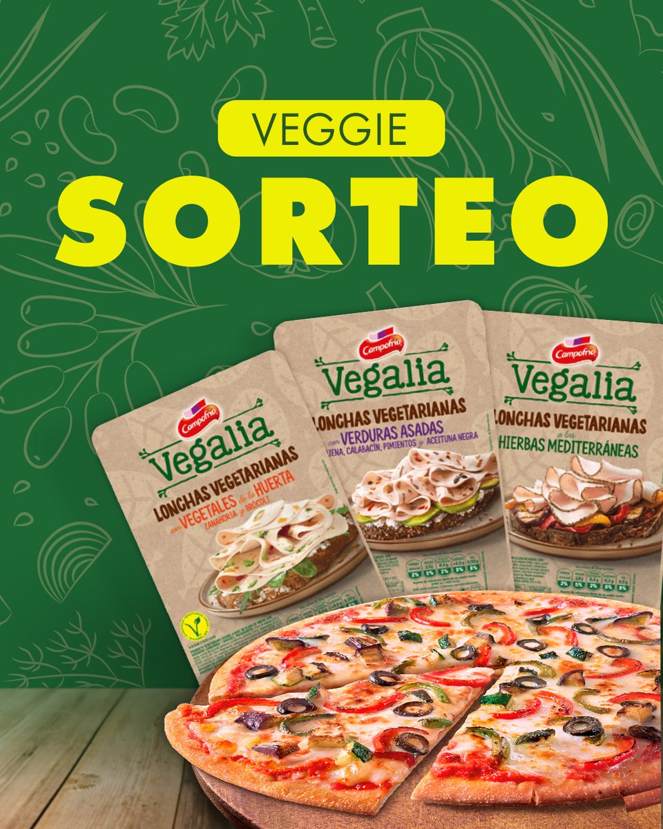 Campofrio_es's tweet photo. 📣¡#SORTEO!✌️Llena tu nevera con uno de los 3 packs que sorteamos con lonchas y pizzas #Vegalia
Participa:
1️⃣Sígueme @Campofrio_es
2️⃣Da 💚 a este post
3️⃣Menciona a quién invitarías a una🍕y un 🥪
¡Hay 3 ganadores! Sorteo activo hasta el 03/09 a las 23:59h. BBLL en bio https://t.co/5nhiU1XslU