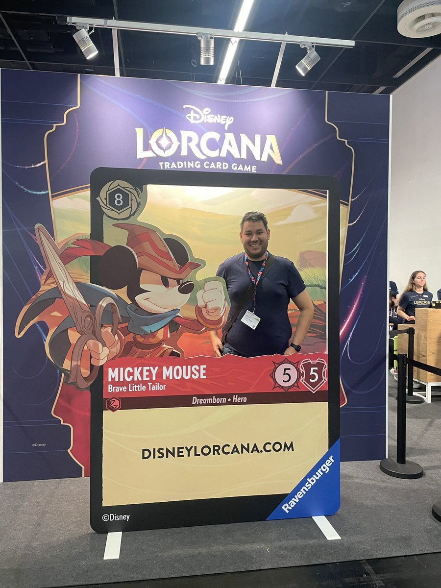 First stop at Gamescom 23 - Hall 5.2 #Lorcana 
Excited about the game and secured me  a Musketeer Goofy!