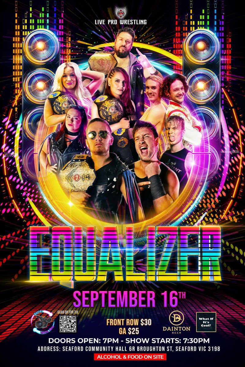 Adrenaline Pro Wrestling proudly presents APW Equalizer, Saturday September 16th 2023

Tickets are available right now through Moshtix

#APWEqualizer  

📅 Saturday 16th September 
🛣️ Seaford Community Centre 
🚪 7pm 
🔔 7.30pm  
🎟️ tinyurl.com/yckj5uc6