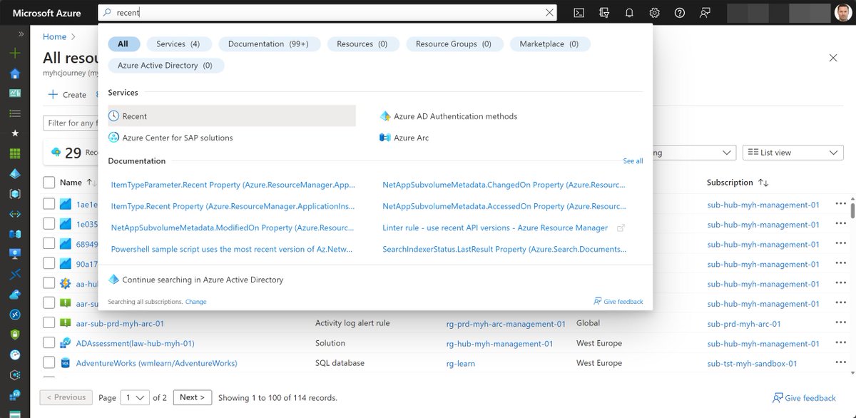 wmatthyssen's tweet photo. π‘ Great tip by @pdtit on how to clear the Azure Portal recent resources list
β‘οΈ Especially useful if you work with a lot of labs or POCs in your Azure environment.
π https://t.co/jFhkfiCxKX
#Microsoft #Azure #AzurePortal #AzOps #ITOps #AzureTip #Cloud #CloudFamily https://t.co/rAZV78HngJ