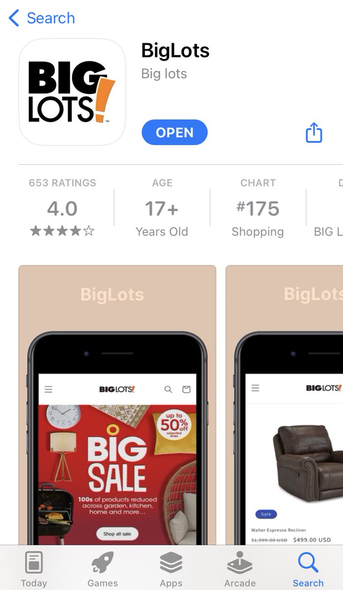 RandomiOSBugs's tweet image. Hello .@BigLots .@WegerMatt The BigLots listing in the App Store has bad links. This goes against Apple's own rules for listing apps.
randomipad.blogspot.com/2023/08/biglot…
Cc: .@AppleSupport
