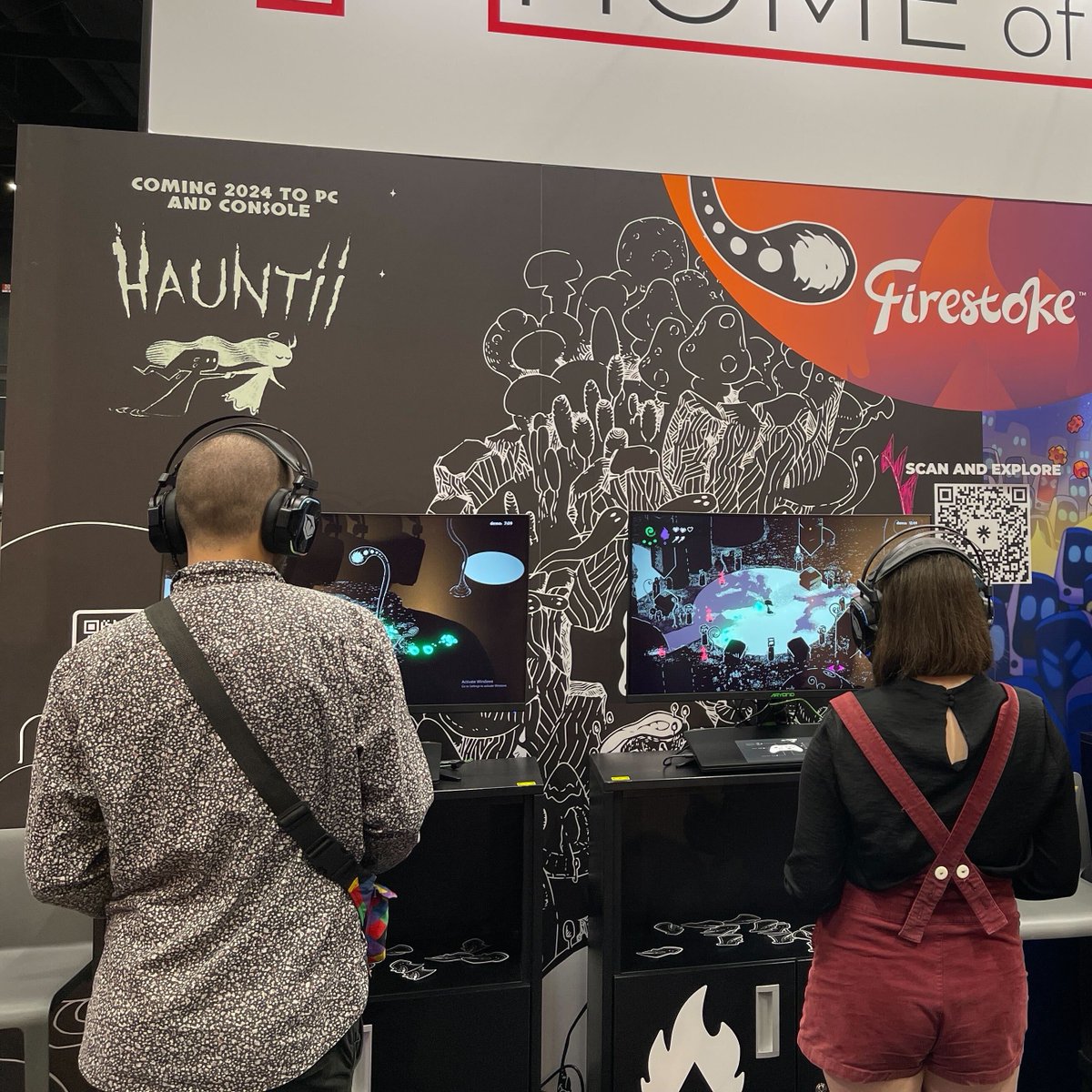 So exciting to be at #gamescom23!!

If you're at the event we'd love to see you stop by at E012g - D013g in Hall 10.2 and give Hauntii a try 😊