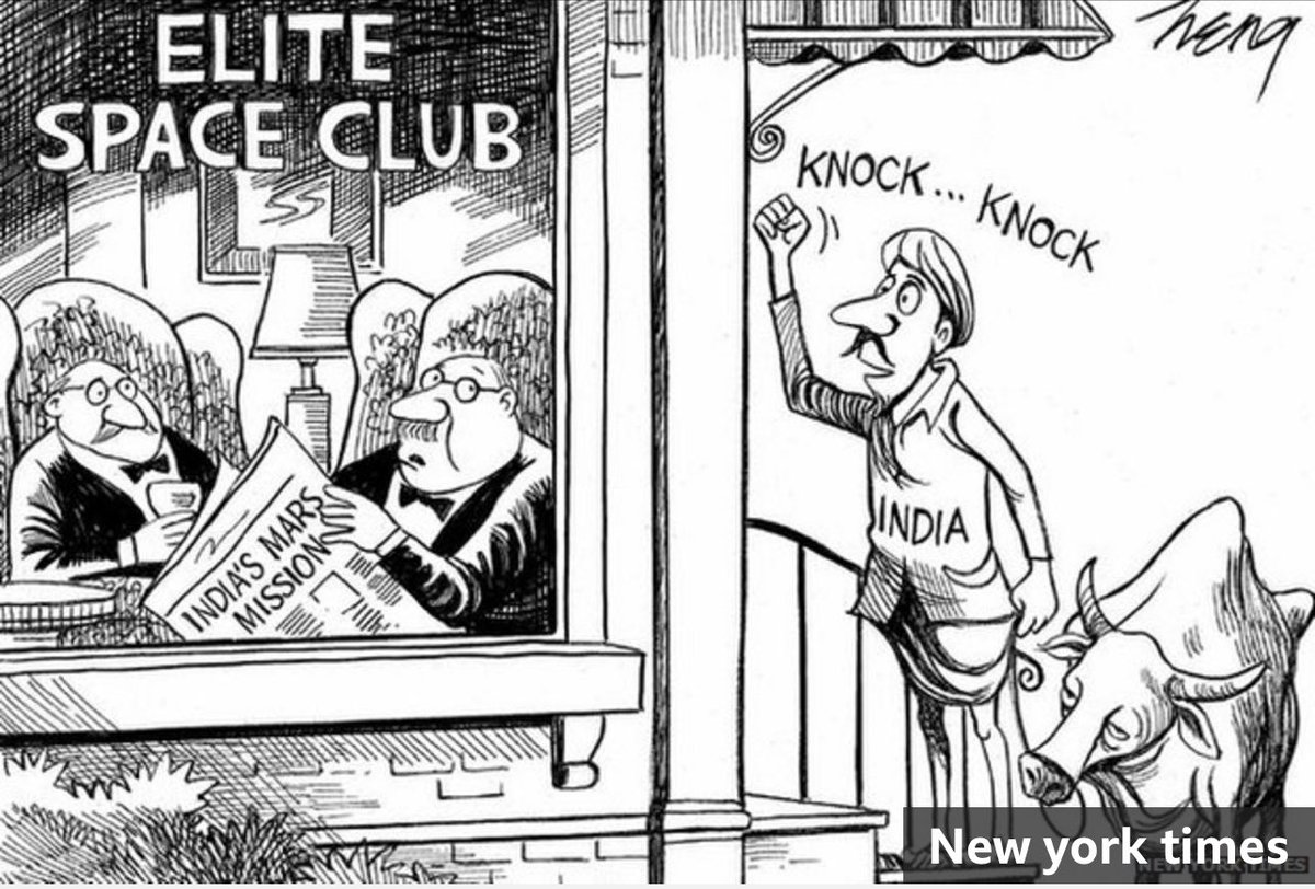 Thank you New York Times. Thank you for the racial jibe & the ridicule. Thank you for doubting our abilities. Thank you for laughing at us. Today we did not knock on the door. Today, we kicked the door down. Now, go and draw a new cartoon. Go… #Chandrayaan3