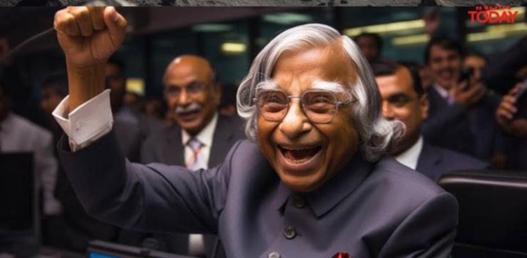 The Most Happiest Soul Right Now in heaven. We miss you Abdul Kalam Sir 🇮🇳❤️ #Chandrayaan3