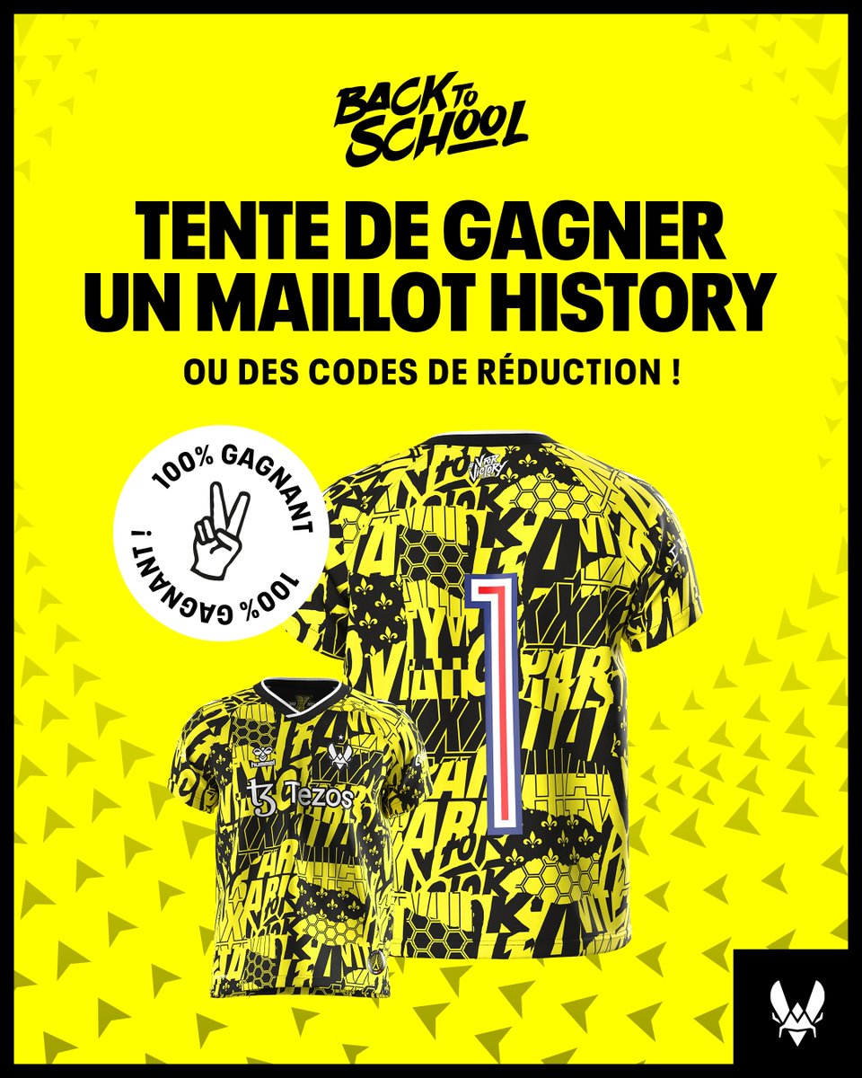 TeamVitality's tweet photo. C'est bientôt la fin des vacances...

Pour vous équiper au mieux, on vous a prévu un petit jeu 👀
Retrouve le nombre d'objets Vitality cachés et remporte des bons de réduction ou un maillot VforHistory 🏆

⬇⬇⬇
https://t.co/hdE4A8er4G https://t.co/1h9dZ436sE