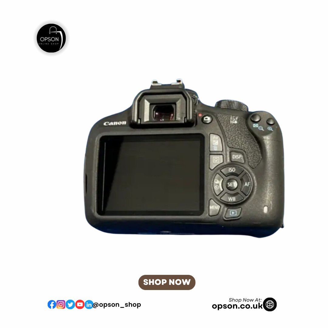 opson_shop's tweet photo. Discover the Canon EOS Rebel T5 Digital SLR Camera – now available with an exclusive 15% OFF discount! Capture life's moments in stunning detail . 📸✨ 

#opsonshop #opson_shop #canoneosrebelt5 #photographypassion #capturethemoment #cameramagic #shopsmart https://t.co/LfzxSno6ey