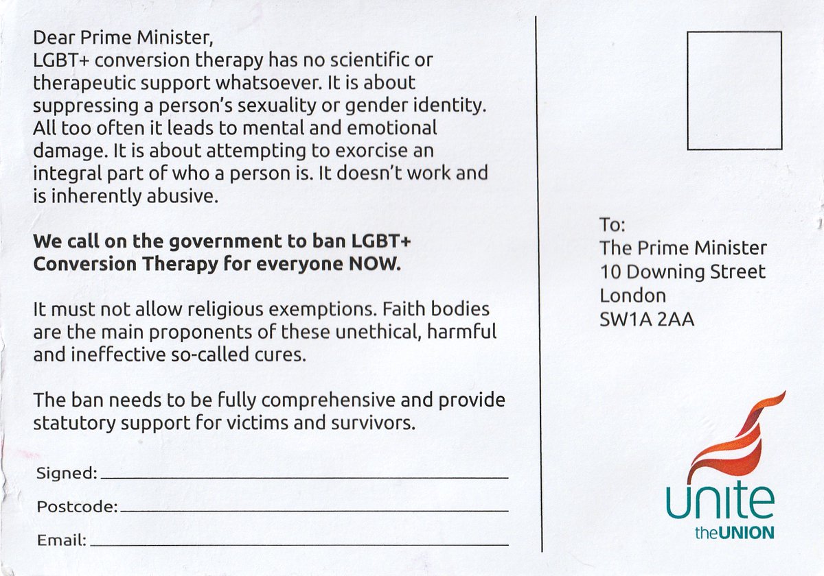 Our friends @UniteNEYH are encouraging members to sign a statement about how the PM should ban LGBTQ+ conversion therapy. We're looking forward to working with them, over the course of this season, and helping to make our regional LGBTQ+ community more accessible & interconnected