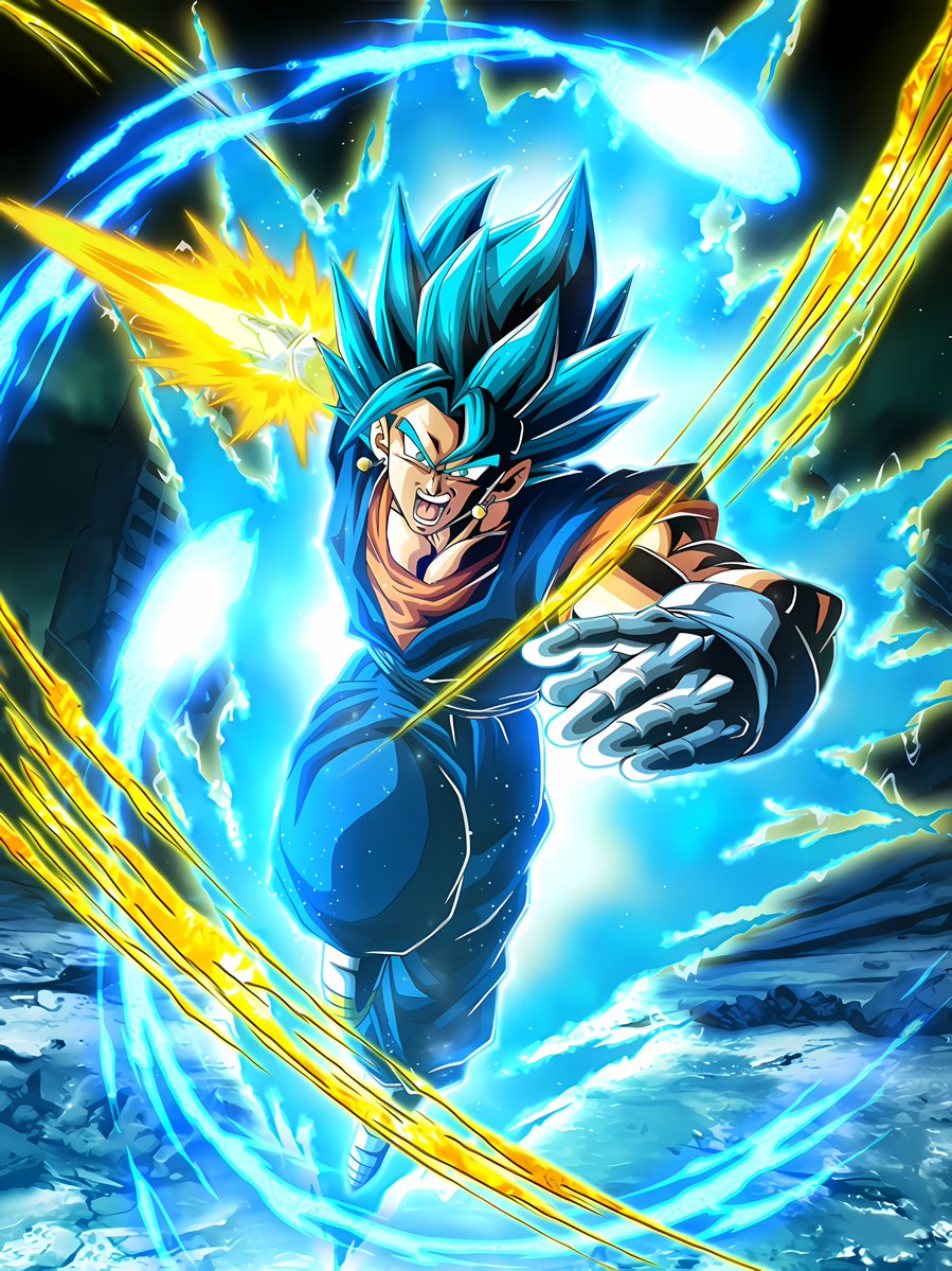 ToonRami on X: the REAL question iswhich Vegito Blue looks cooler?  Dokkan or Legends?  / X