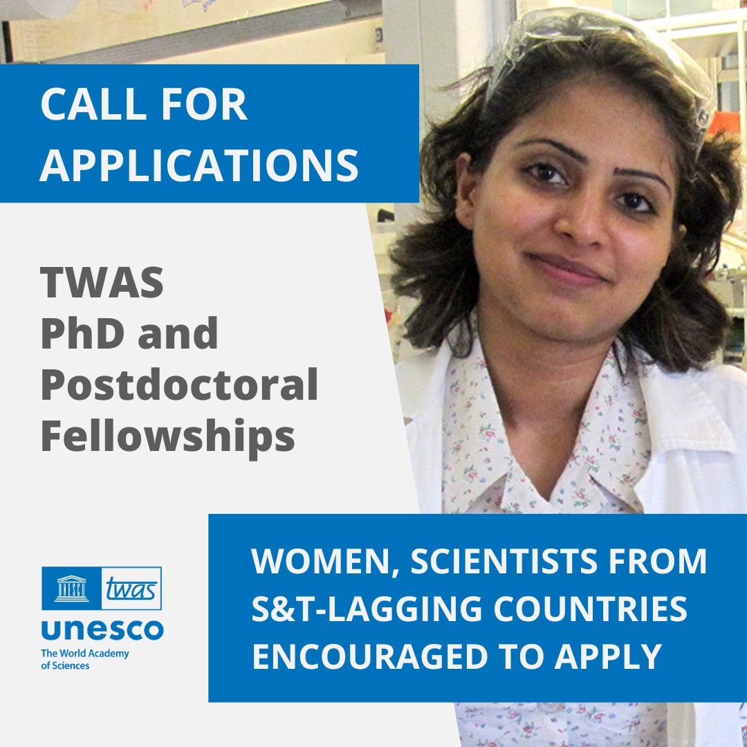 TWAS programmes offer opportunities to developing world scientists. Find out if any of them fit what you're looking for by visiting our deadlines listing: twas.org/opportunities/…