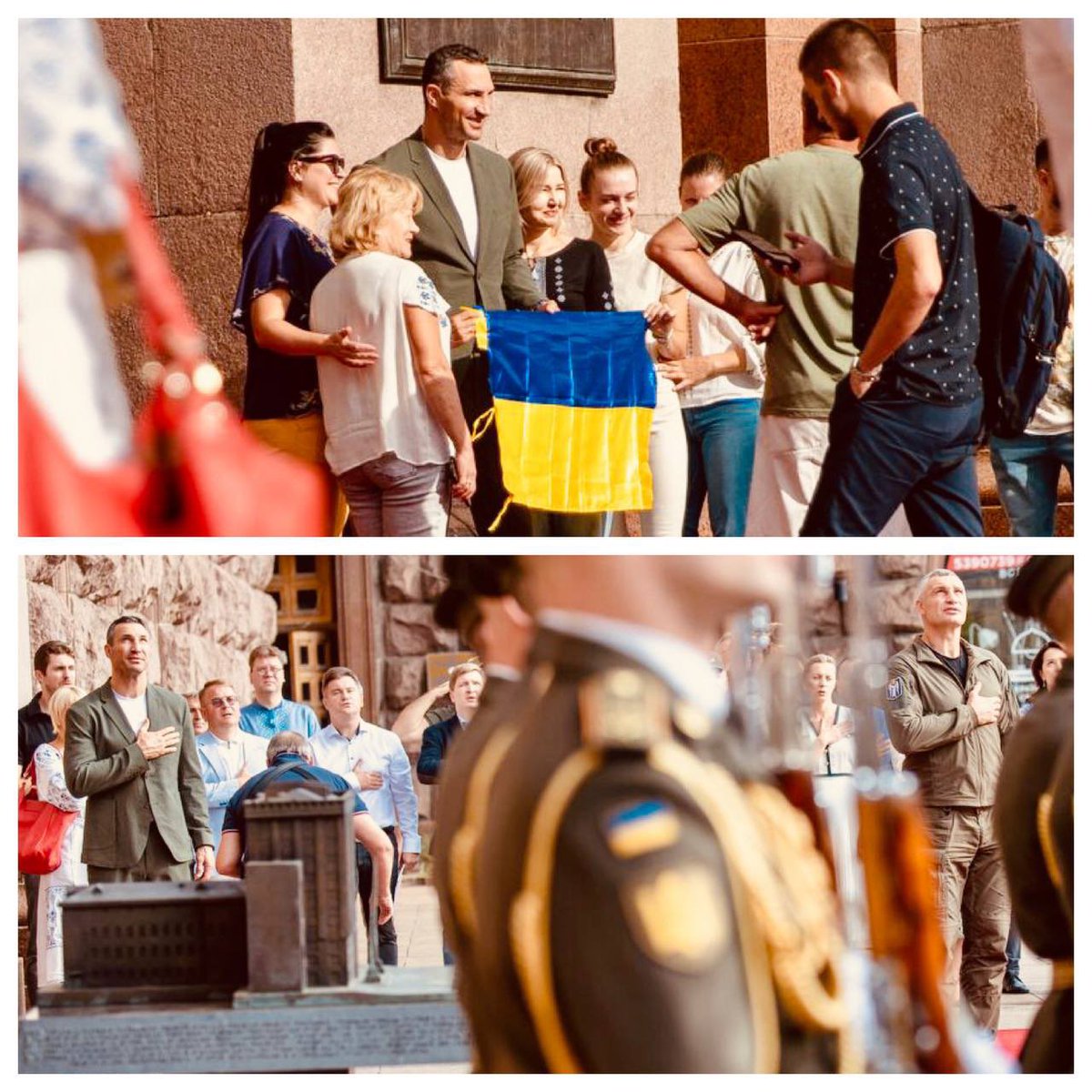 Today is 🇺🇦 Flag Day. 

The Ukrainian flag doesn't stand for yellow and blue only, but as well for freedom and life, democracy and diversity. For resistance and will. 

For a free world and a peaceful future. #SlavaUkraini 🇺🇦 #Ukraine #WeAreAllUkrainians
