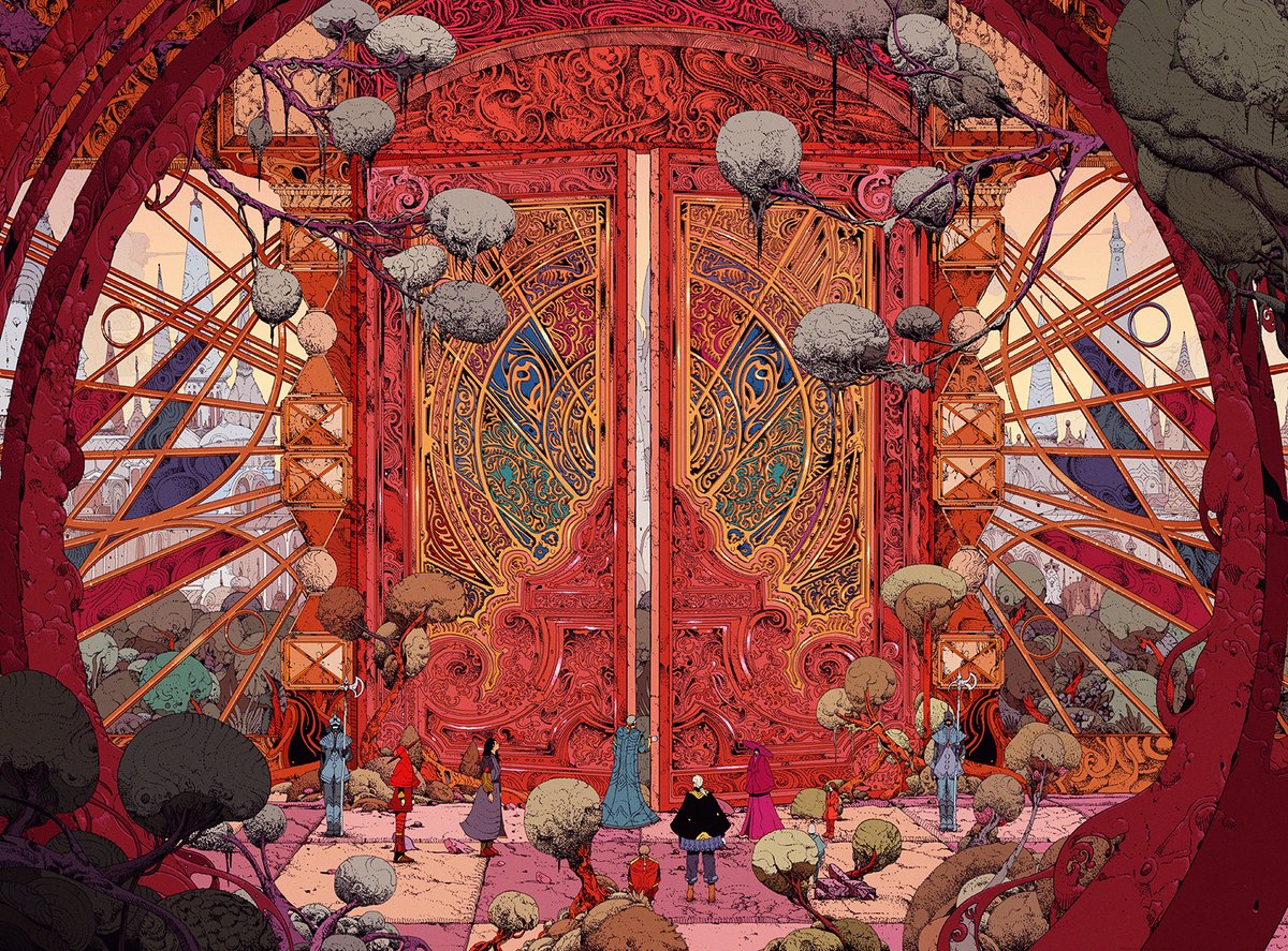 This piece titled”A Gathering at the Gates” will be released as an art print tomorrow from @BLCKDRGNPRSS .
It will be a timed edition for 48 hours.
Available tomorrow Thursday 24 August at 5pm UK time exclusively through: blackdragonpress.co.uk