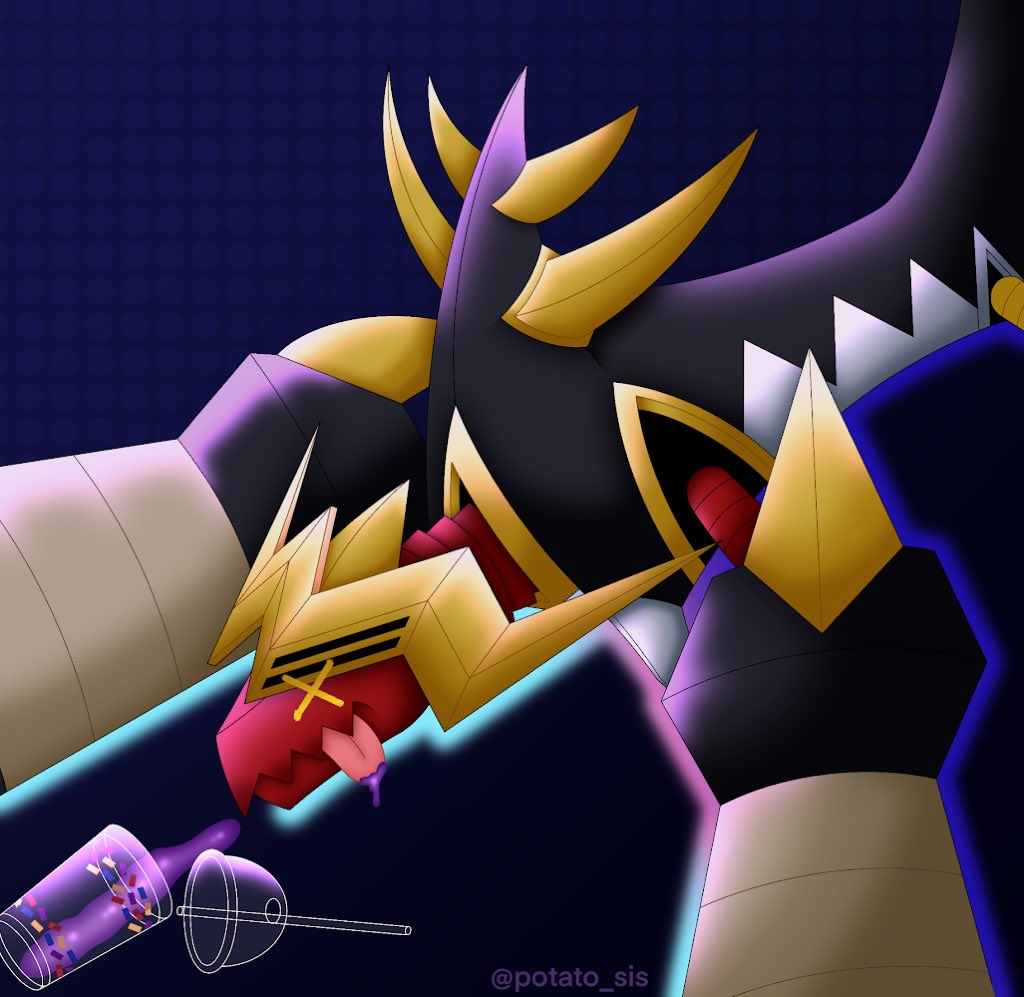 PotatoPo5's tweet photo. Eep has two dads since Darknightmon is a fusion. Don’t worry, she still has two, Deadlyaxemon will come back…eventually.
#deadlyaxemon #darkknightmon #digimon #digimonart #animeart #fanart #grimaceshake #art #artwork #drawing #illustration #digital #digitalartwork https://t.co/T74pTW4h3n