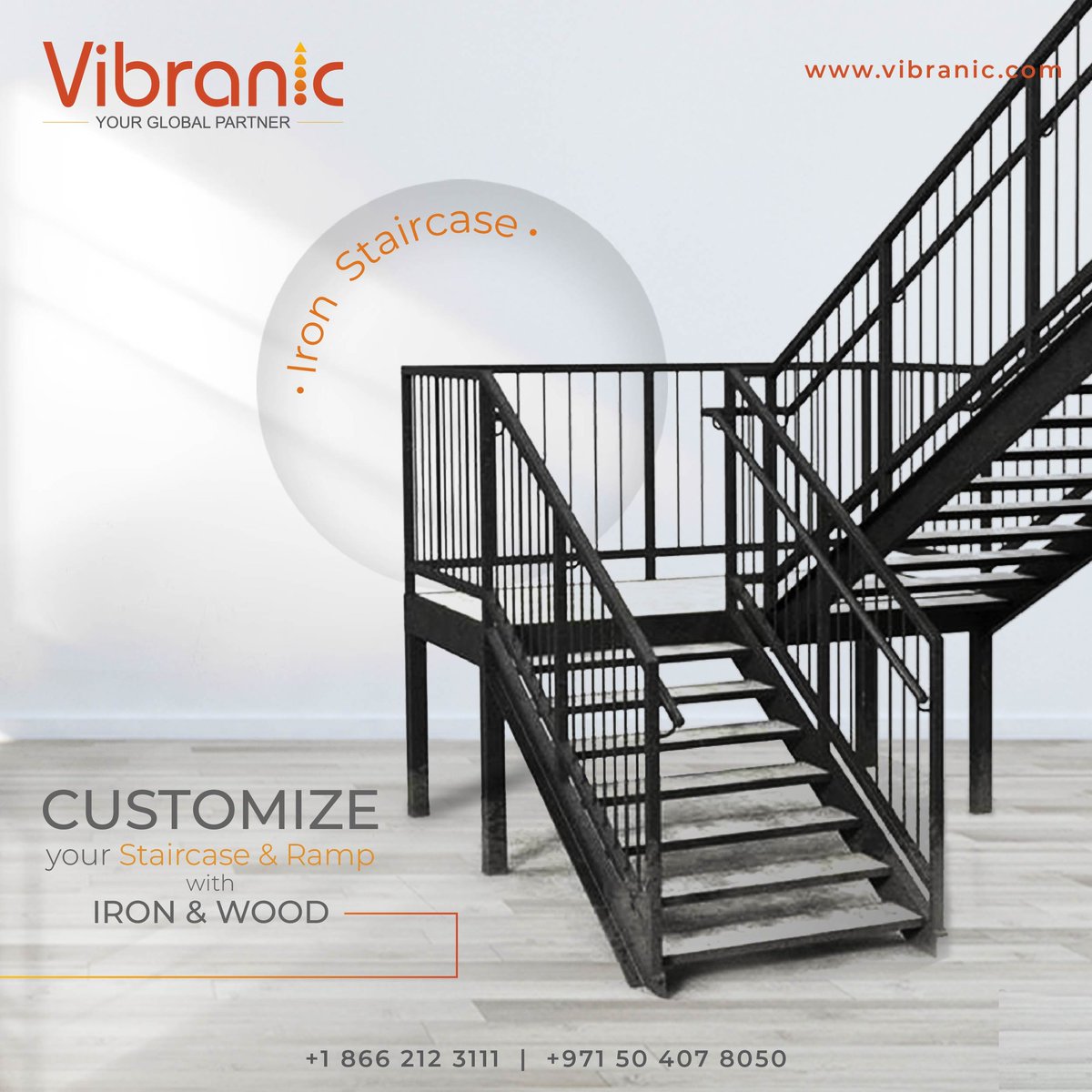 Elevate Your Home Aesthetics with Exquisite Craftsmanship and Discover the Allure of Custom Wood, Metal Staircases and Ramps Designed Just for You

For more details, please reach us at mail@vibranic.com or call us at +1 866 212 3111, +971 504078050

#Vibranic