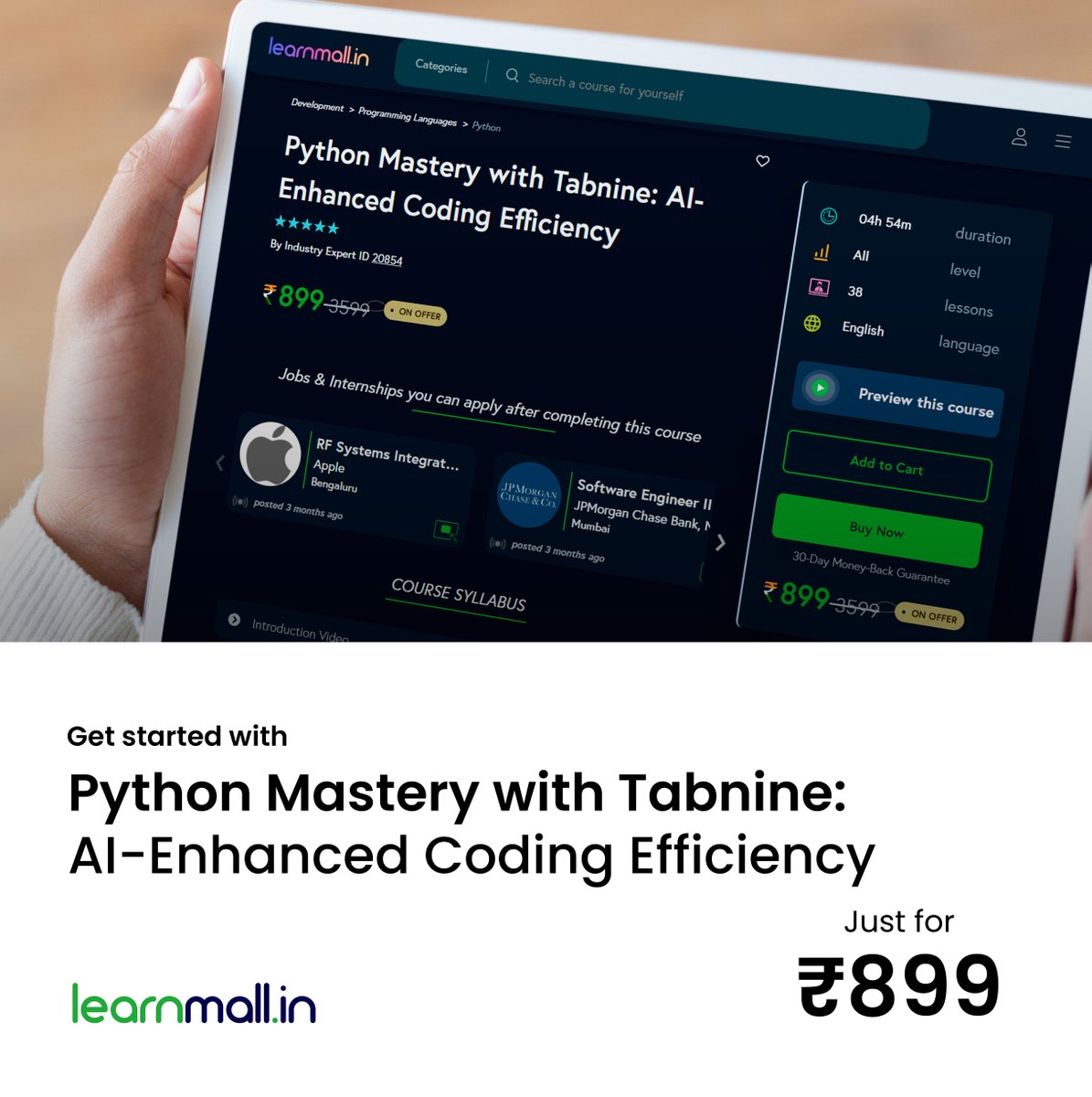 learnmall's tweet image. To sharpen your programming skills, visit learnmall.in
.
Link: learnmall.in/course/python-…
.
#pythonmastery #pythonmasterycourse #pythonmasterymadeeasy