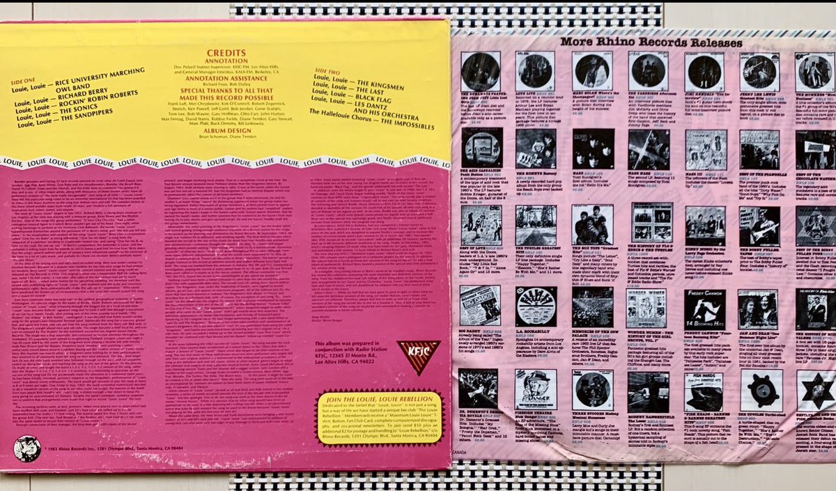 xxssdollsxx's tweet photo. 🩷THE BEST OF LOUIE LOUIE
83年 🇺🇸盤 

ルイルイ10連発..
原曲×ガレージ系カバー..讃美歌..80'sパンク〜New Wave..ソフトロックverまで..驚きジワるカバー集..今更ですが超名曲👍🏻✨ 

🎙️The Sandpipers 
https://t.co/U4DbojNNnC 
(美メロsoft rock調🦋w) https://t.co/utzYb8gulc