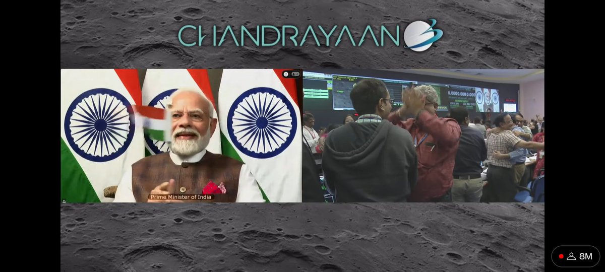 cybermonk_v's tweet photo. India created history ❤️😍🚀  #Chandrayaan3Landing #Chandrayaan3 #Chandrayaan3Mission #HistoryInTheMaking @isro @PMOIndia @narendramodi https://t.co/kIx8kTjSx3