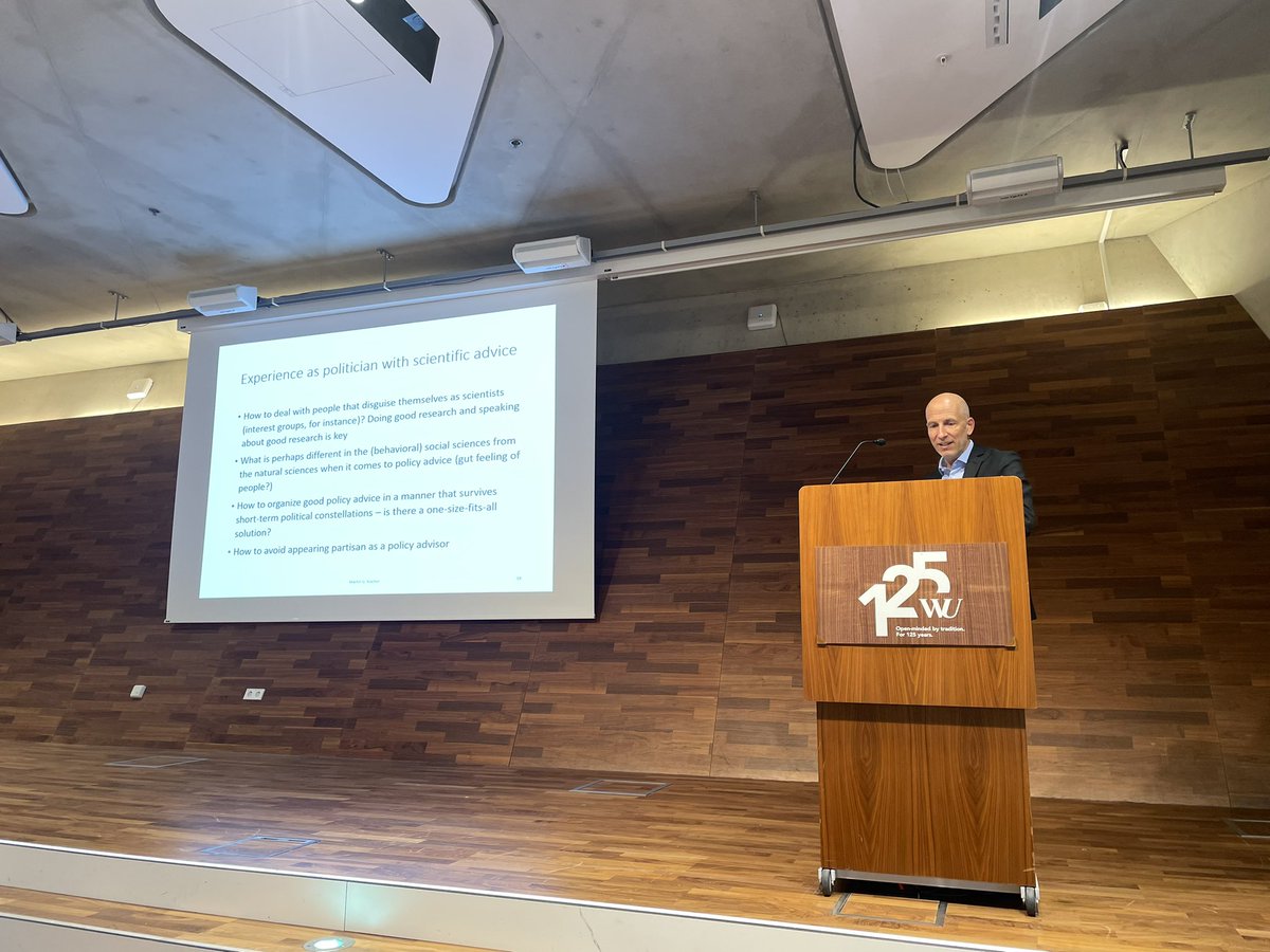 mkasper_'s tweet photo. Great keynote on the role of behavioral science in political decision-making by @MagratheanTimes at the #SPUDM conference @wu_vienna https://t.co/EaVHux2e3i