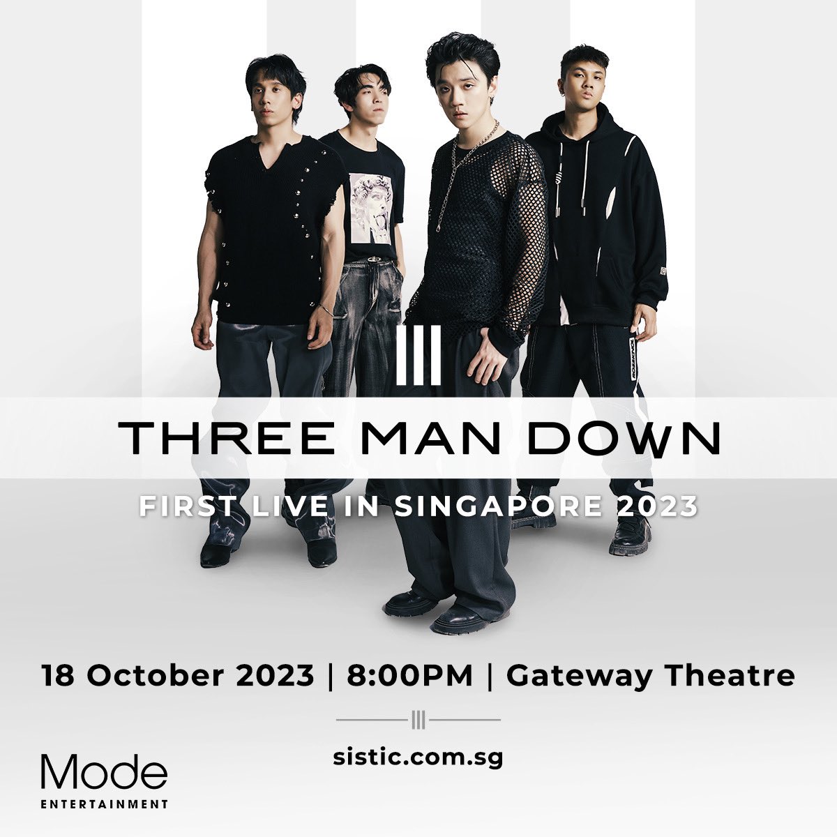 threemandown's tweet photo. See you guys at Gateway Theatre Singapore . https://t.co/9KxKHqy0jA