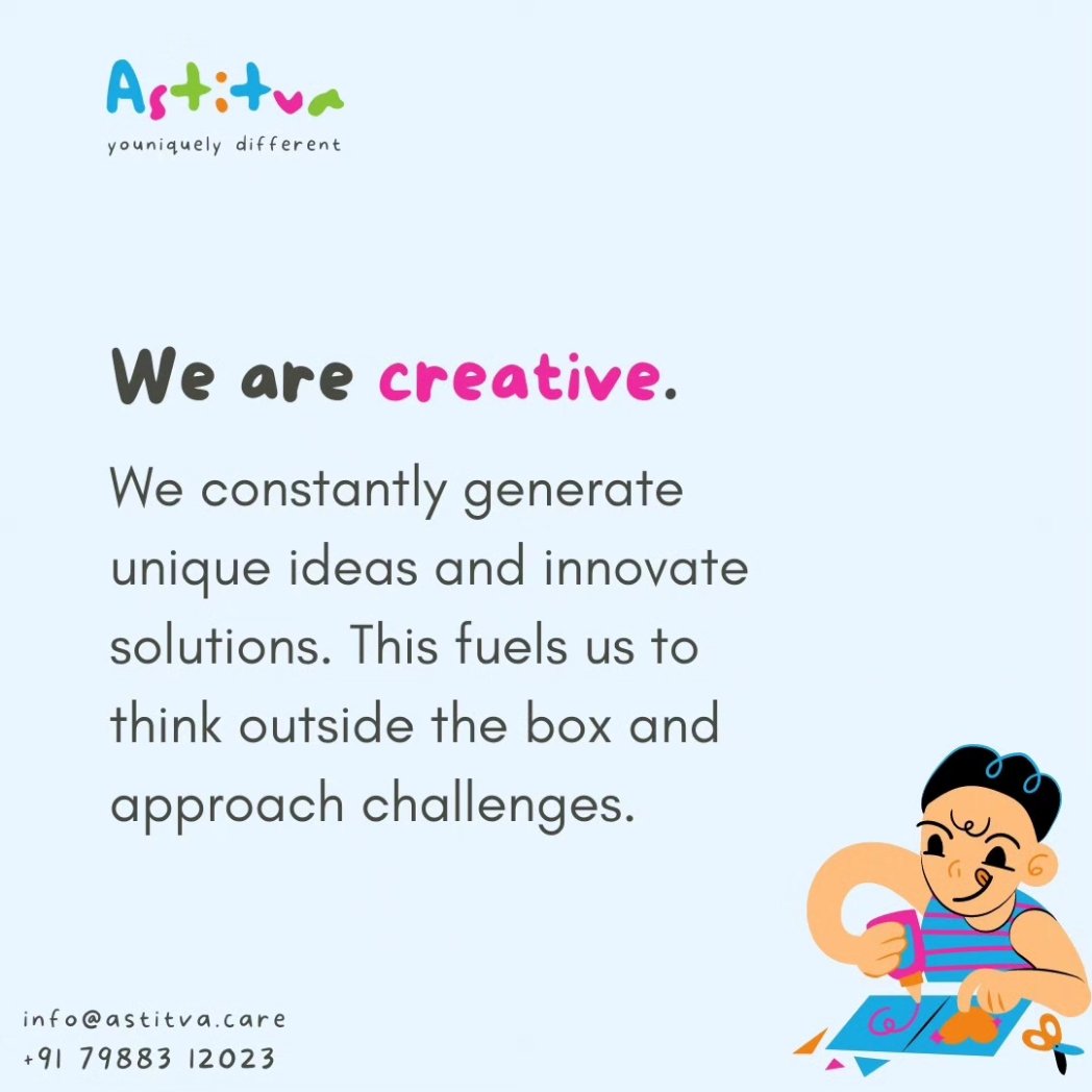 AstitwaahCares's tweet photo. Were you aware that we radiate high energy and creativity?✨️
#Astitva #AstitvaCare #ADHD #adhdsupport #adhdcommunity #adhdacceptance #adhdawareness #adhdparenting #strengths https://t.co/ad6YmkSuq5