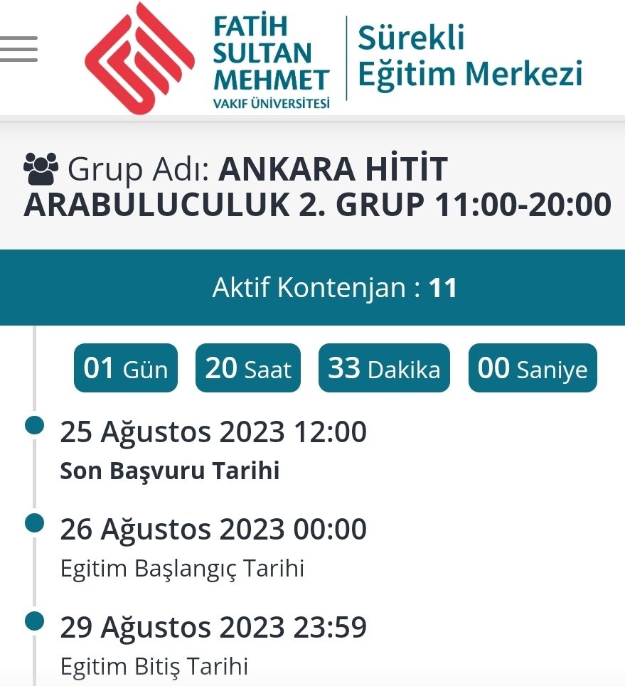 Tüketici Hukukunda Uzman Arabuluculuk 2. Grup Eğitimi'miz açılmıştır.

Son Başvuru Tarihi: 25 Ağustos

Eğitim Tarihleri: 26-29 Ağustos
Eğitim Saati: 11.00 - 20.00

Eğitim Yeri: Hitit Arabuluculuk Merkezi

Eğitim Ücreti: 3.750 TL

#arabuluculuk #uzmanlık #uzmanlıkeğitimi