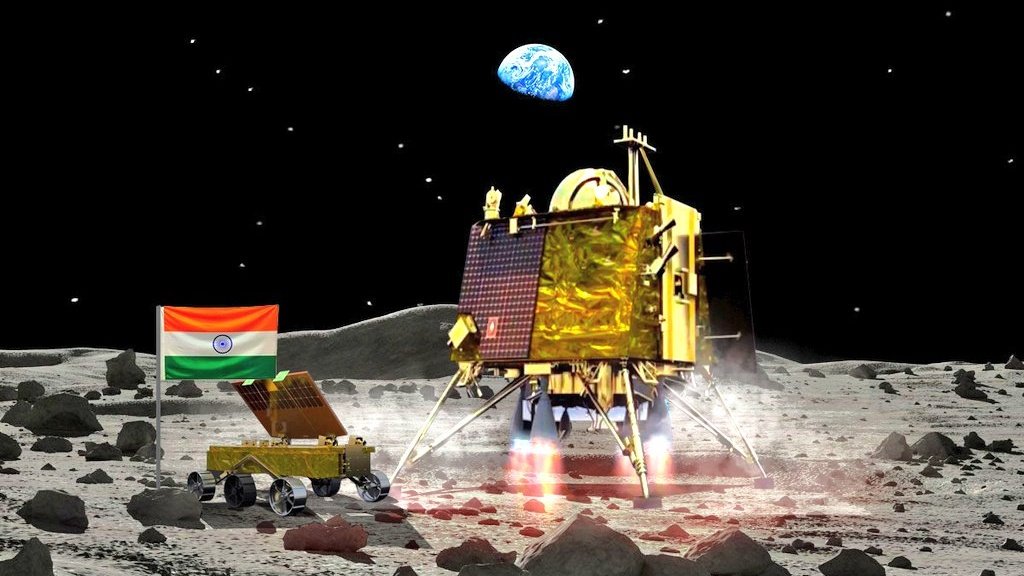 its_amit6170's tweet photo. History created by India 
Proud moment for us 🇮🇳
Ekdm se m** c**d diye bhya ji 💥 #Chandrayaan3 #Moon #Landing #Chandrayaan3Landing #HistoryInTheMaking #IndiaOnTheMoon #isrochandrayaan3mission #ISRO #AeroSpace #India #BJP4IND https://t.co/8v1XHWZZuN