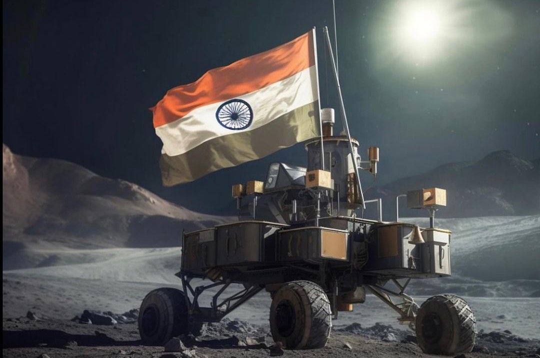 India India
Finally India 🇮🇳 did it 
Proud moment 
Congratulations to ISRO 
#isrochandrayaan3mission #missioncomplete #MissionMoon 
#Chandrayaan3