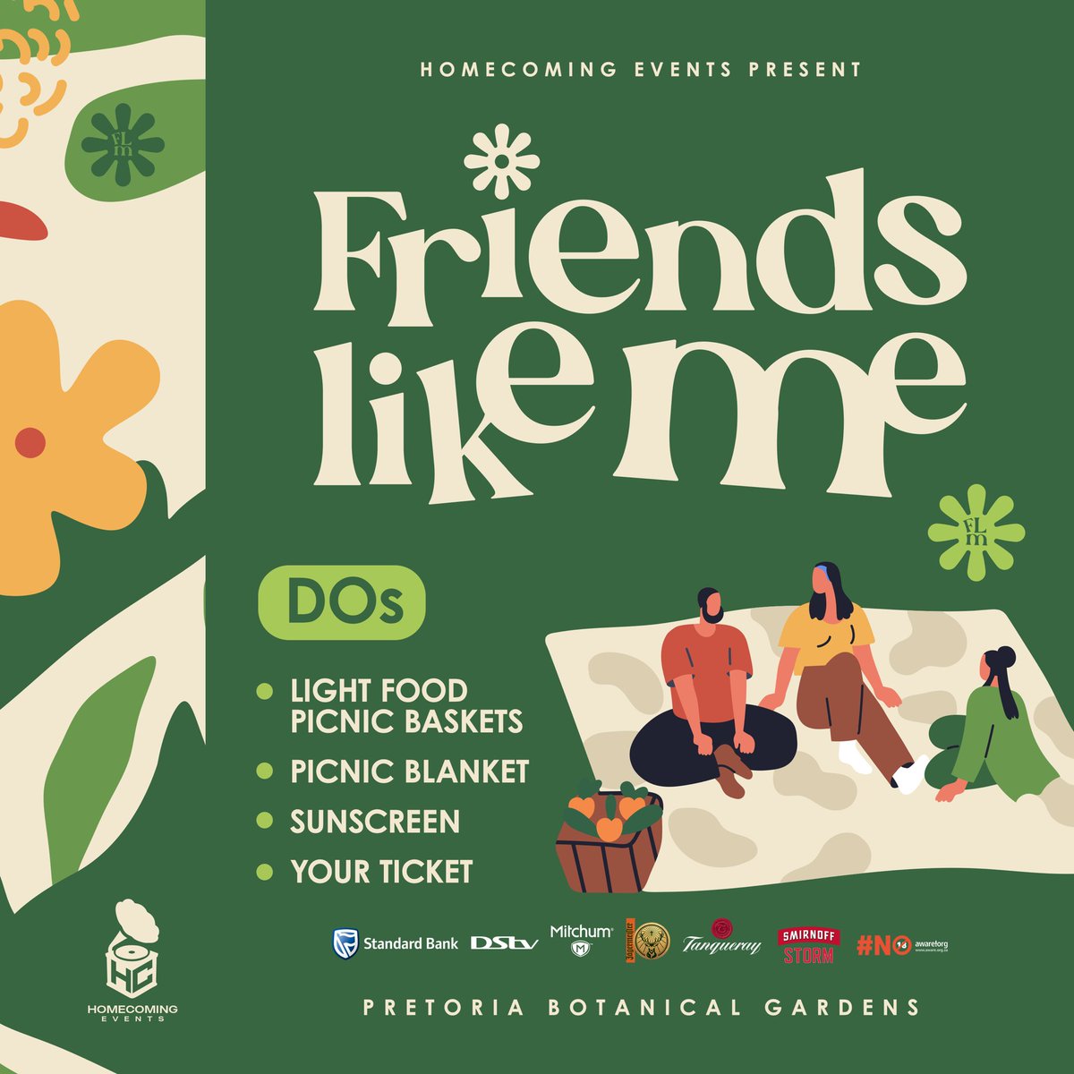 HomeComingEvent's tweet photo. Here’s a little guide for all our new Friends! 🌼

For #FriendsLikeMe; the most important things to bring are your beautiful selves, your ticket &amp; your squad.
Food, drinks &amp; blankies will be on sale as well as hubbly available for rental🤍

#15YearsOfFriendship https://t.co/HoA39OsJPN