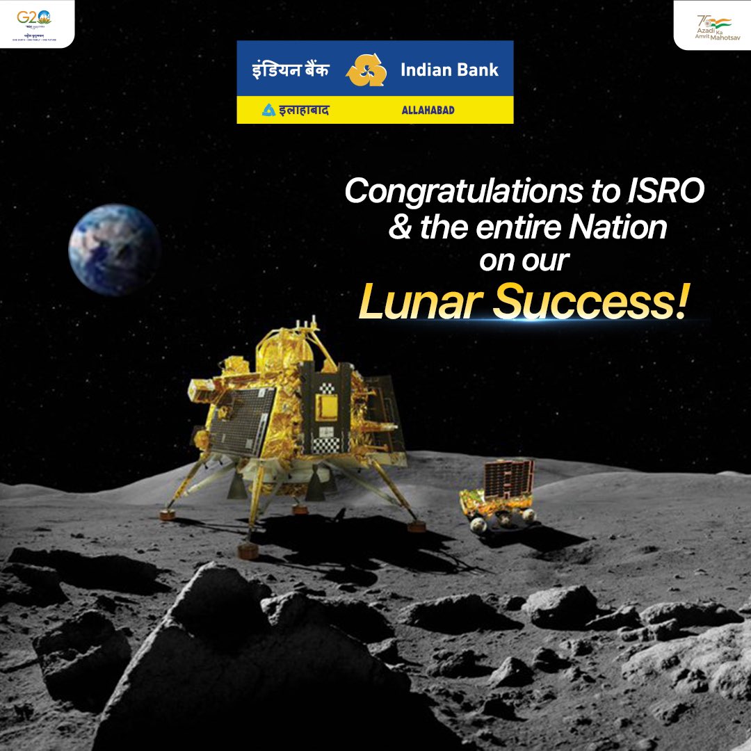 What an incredible sight to watch #Chandrayaan3 land successfully on the moon! India’s glory shines through this iconic lunar landing! Congratulations to #ISRO for this historic milestone which will live through time.
#Chandrayaan3 #Chandrayaan3Landed #Ch3