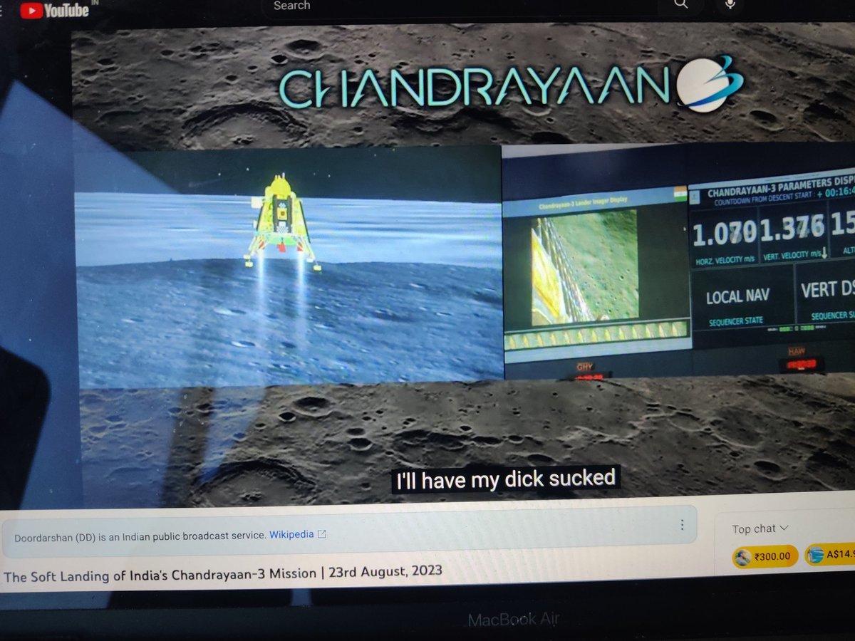 pruthi_hardik's tweet photo. @isro wtf??? Ye konsa intern hai? 
.
.
#Chandrayaan3 
#Chandrayaan3Landing https://t.co/j6MGBxWyj7