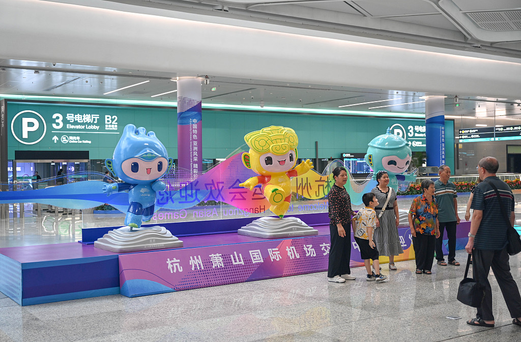 CGTNOfficial's tweet photo. It's only 30 days until the opening ceremony of the 19th #AsianGames! With elements that can be seen everywhere in the city, #Hangzhou has immersed in the Asian Games atmosphere and is ready to welcome the event. Stay tuned with CGTN for more. #AsianGamesCountdown https://t.co/qYd0Kd9mHW