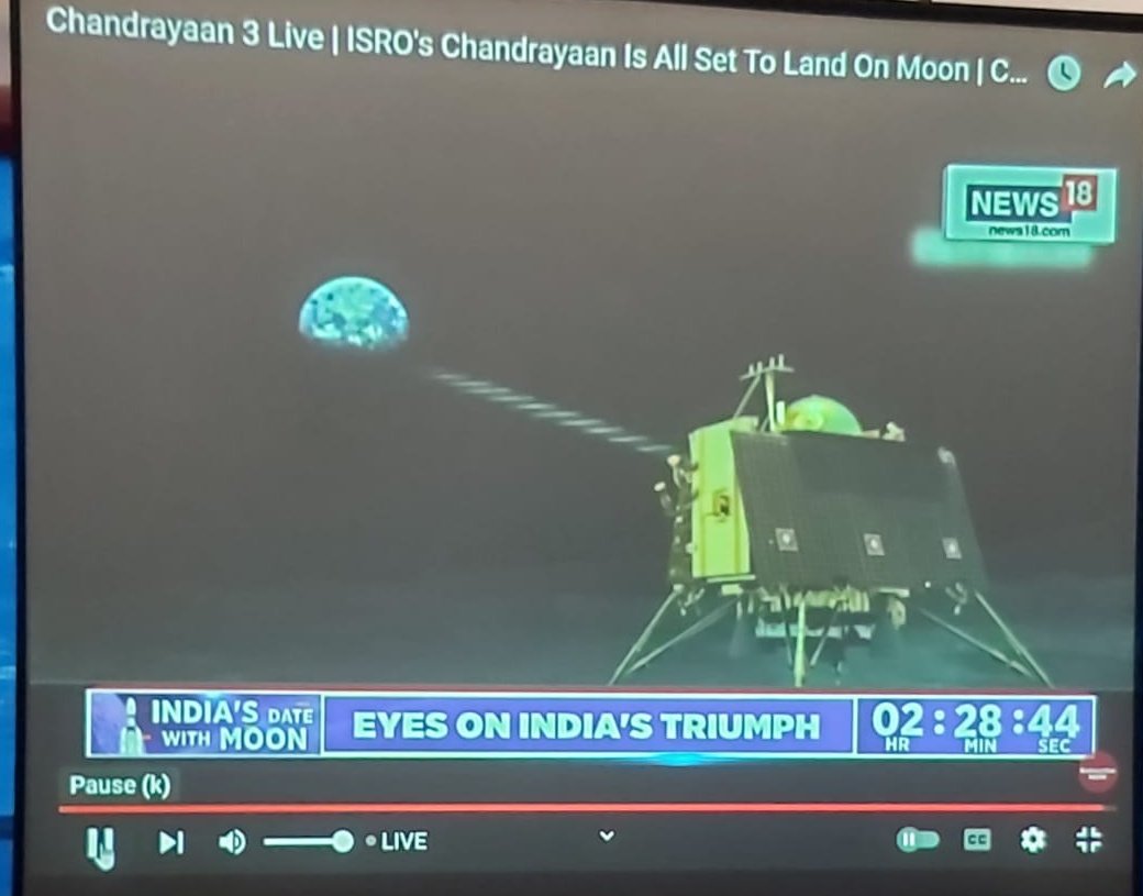 ankitasingh67's tweet photo. Super historic moment for India. 
Today, let's not forget to look up at the night sky to the moon, because now India will be there!!

Congratulations @isro 

#IndiaOnTheMoon #Chandrayaan3 #Chandrayaan3Landing https://t.co/S5KlusQcpZ