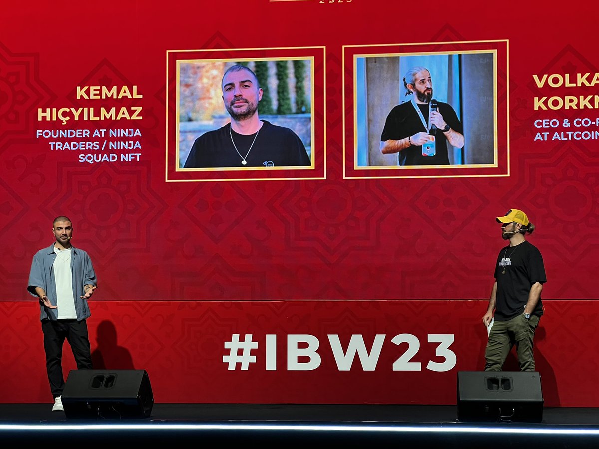 ninjanewsx's tweet image. Ninja Traders olarak İstanbul Blockchain Week 23’e katıldık.

Kurucumuz @CryptoKemal ve @altcointurk kurucularından Volkan Korkmaz Web3 sektöründe komünite ve topluluk konularında konuşmalarını gerçekleştiriyor.

Umarız #IBW2023 de yerinizi almışsınızdır!