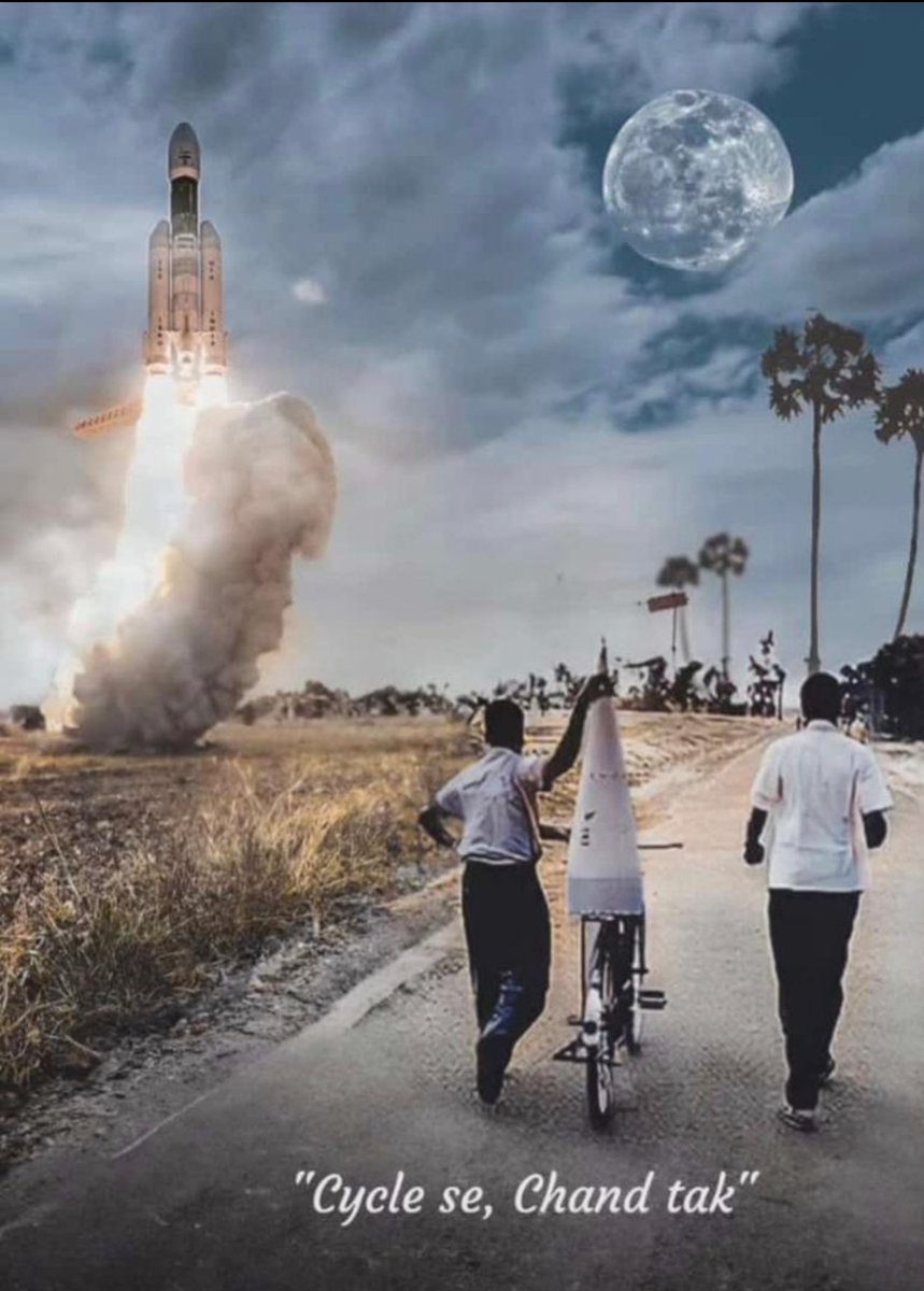 Cycle se chaand tak safar hua aakhir pura,
Hua pura Jo pichle baar raha tha adhura,
Ucchai kitni bhi ho safal toh ho jayenge,
Kyuki har ek deshwasi hai mission se juda!

Huge Win: #Chandrayaan3