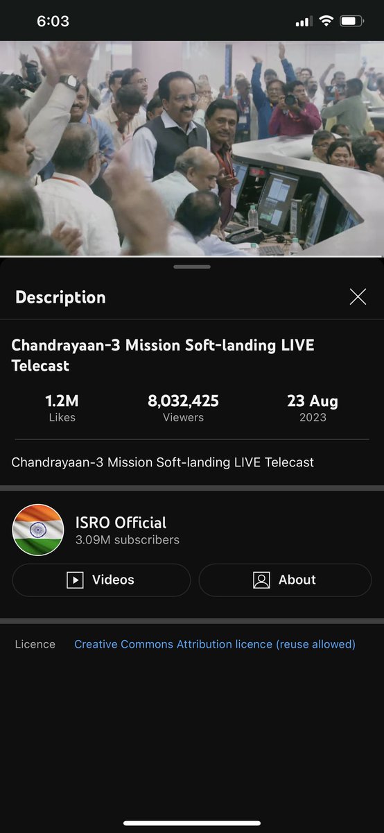 Sarfuu24's tweet photo. India is on the Moon.
#Chandrayaan3 #ISRO #softlanding https://t.co/iQYvgPOK0T