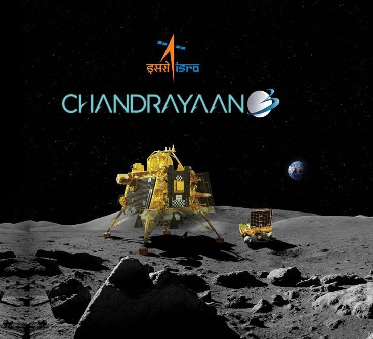Chandrayan 3 makes a successful soft landing on the surface of the moon.

India becomes the first nation to reach the South pole of the Moon.

Fabulous efforts by <a href="/isro/">ISRO</a>

#IndiaontheMoon
#Chandrayan3