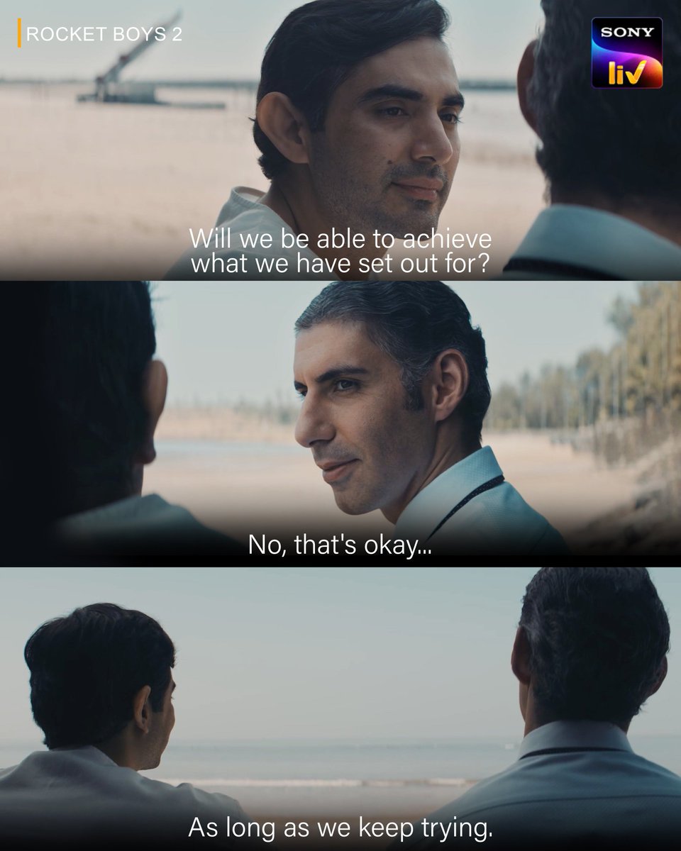 🎬 Rocket Boys 

As long as we keep trying. 

#Chandrayaan3