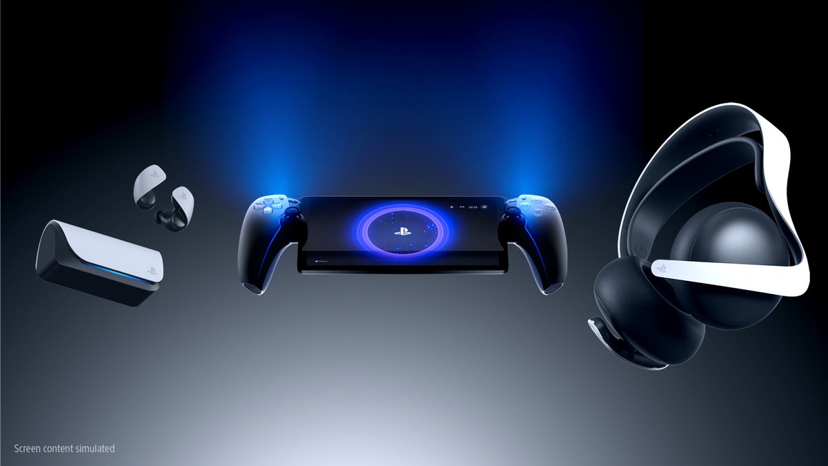 Introducing 🗣️

🔹PlayStation Portal remote player
🔹PlayStation Pulse Explore wireless earbuds
🔹PlayStation Pulse Elite wireless headset

First details at PS Blog: play.st/3OGt0v4