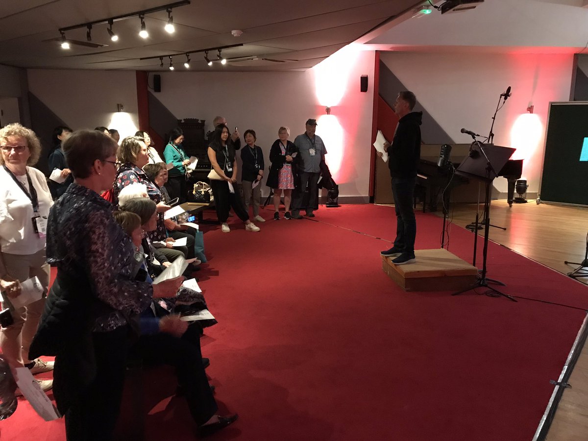 TenorScanlon's tweet image. Todays office was @WindmillLaneRec where I gave a group singing workshop to the participants of the CIRP 2023 General Assembley. This lucky bunch got to record in these world famous studios and boy did they do a great job. #workshop #vocalcoach #workplacechoir #cirp2023
